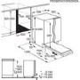 AEG GlassCare Integrated Dishwasher - A-rated Black Control Panel