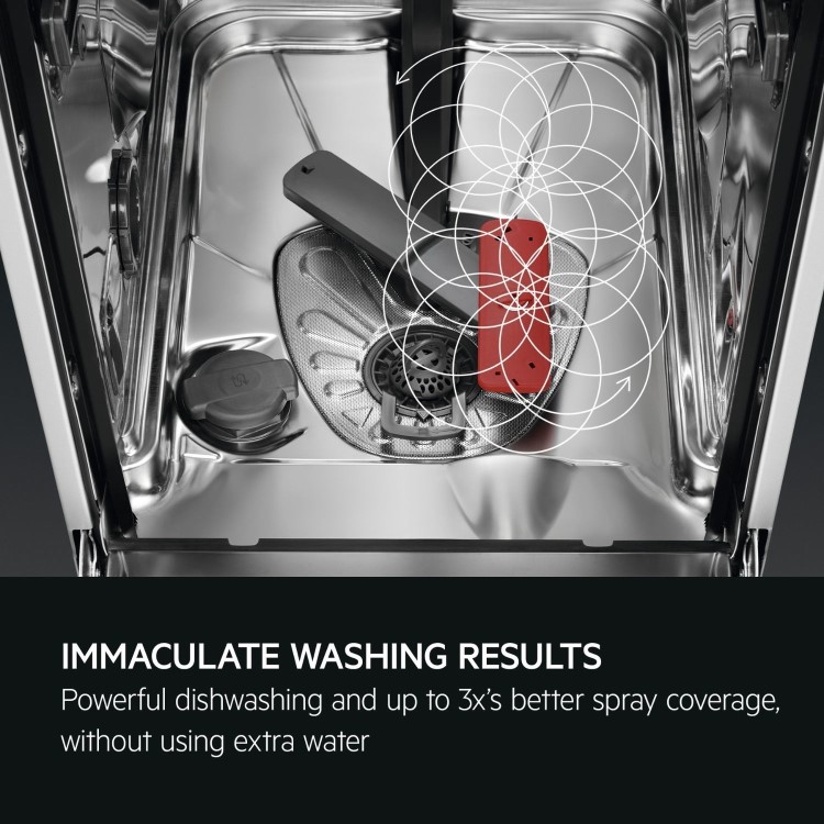 AEG GlassCare Integrated Dishwasher - A-rated Black Control Panel