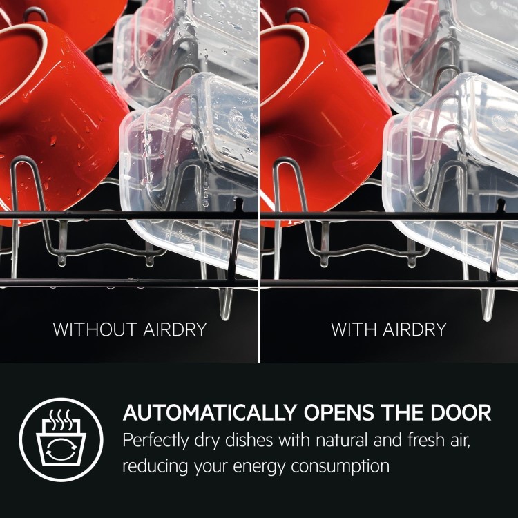 AEG GlassCare Integrated Dishwasher - A-rated Black Control Panel