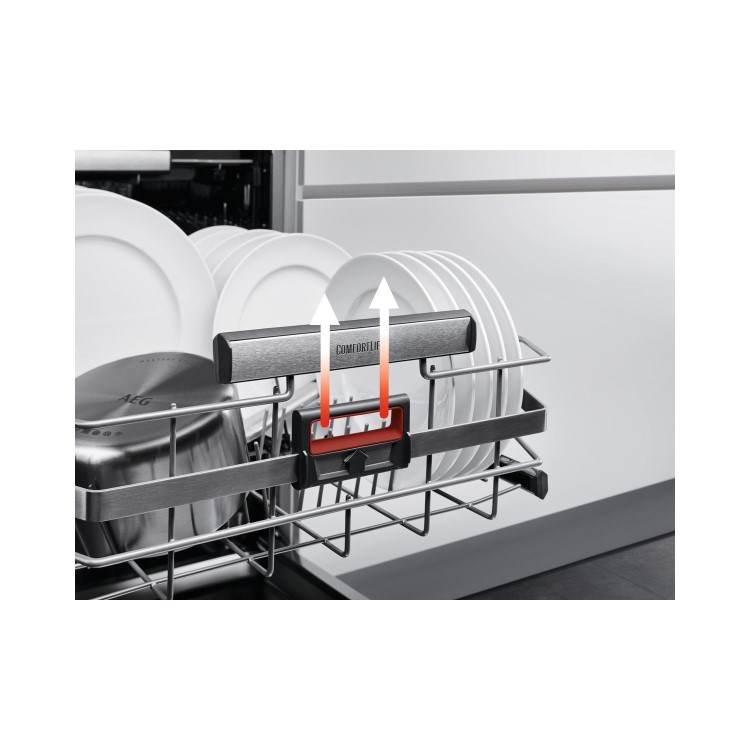 AEG Series 9000 ComfortLift Integrated Dishwasher - D-Rated, Black control panel