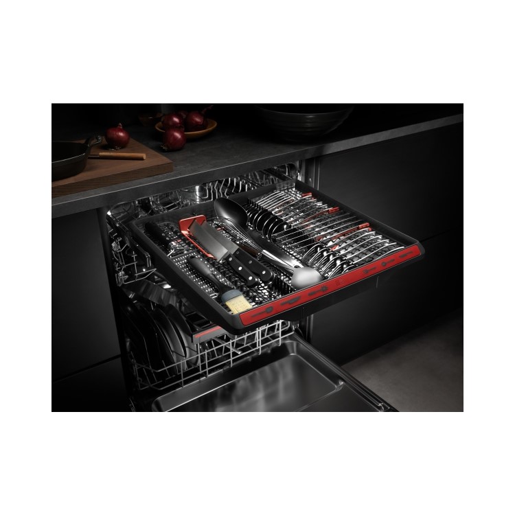 AEG Series 9000 ComfortLift Integrated Dishwasher - D-Rated, Black control panel