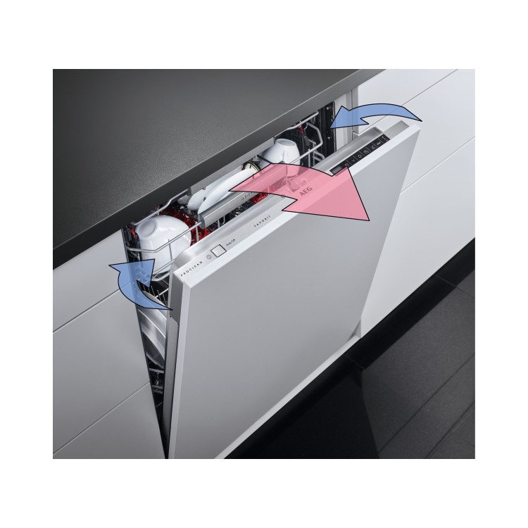 AEG Series 9000 ComfortLift Integrated Dishwasher - D-Rated, Black control panel