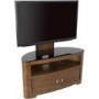 Blenheim Affinity Curved Combi TV Stand 1000 Walnut / Black Glass