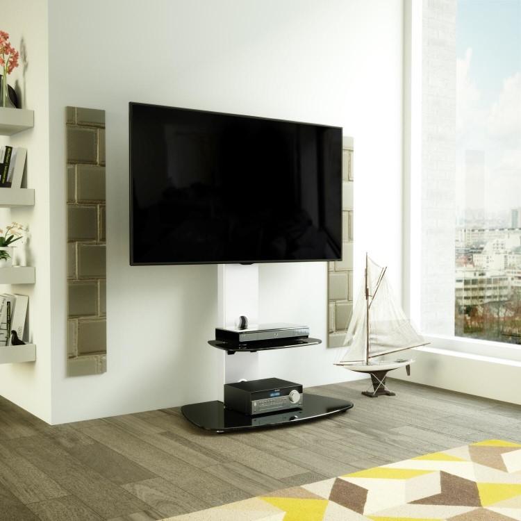 AVF FSL700LUCS Lucerne TV Stand Combi  - Silver