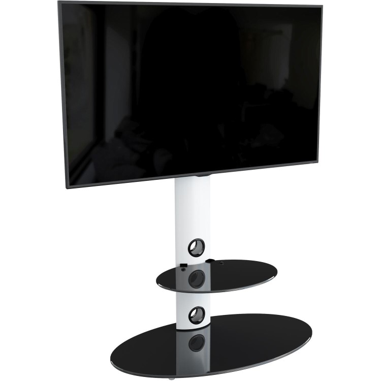 AVF FSL800LUSW Lugano TV Stand Combi for TVs up to 65" - Satin White