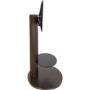 Chepstow Affinity Oval Pedestal TV Stand 930 Walnut / Black Glass