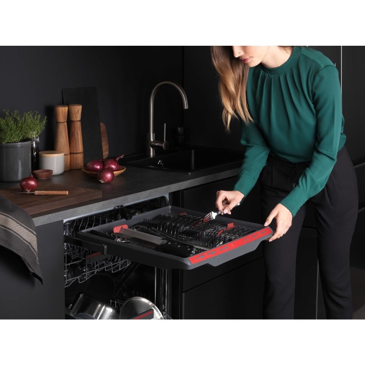 GRADE A2 - AEG FSS53907Z 14 Place Fully Integrated Dishwasher With Cutlery Tray & AirDry Tech