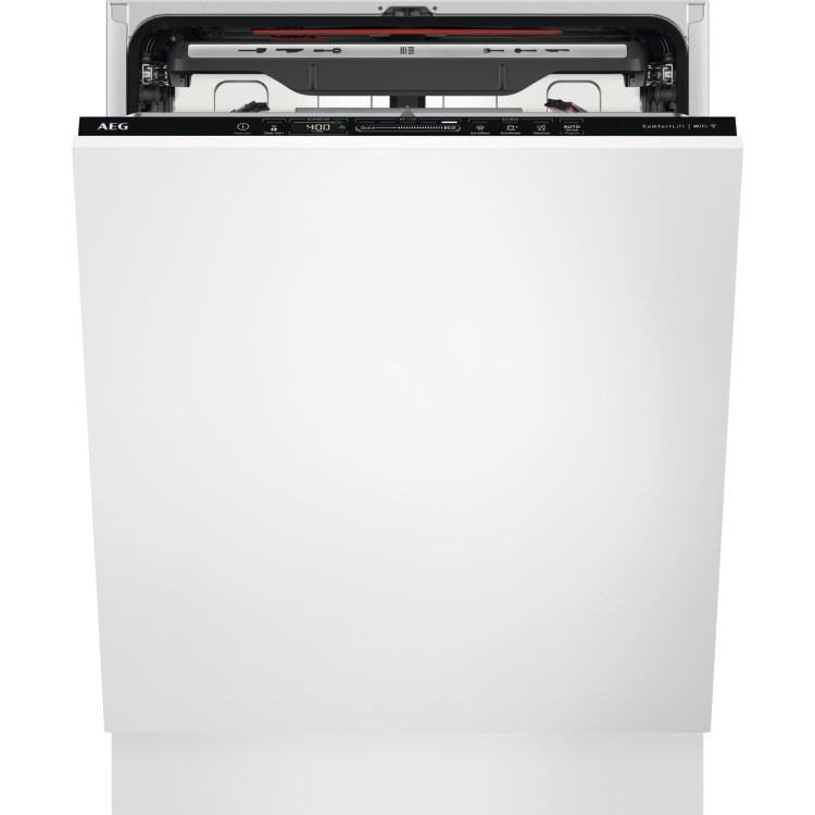 AEG ComfortLift Integrated Dishwasher - Smart Wi-Fi, A-Rated, Black control panel