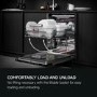 AEG ComfortLift Integrated Dishwasher - Smart Wi-Fi, A-Rated, Black control panel