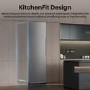 Hisense KitchenFit 312 Litre Tall Freestanding Larder Freezer - Silver