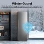 Hisense KitchenFit 312 Litre Tall Freestanding Larder Freezer - Silver