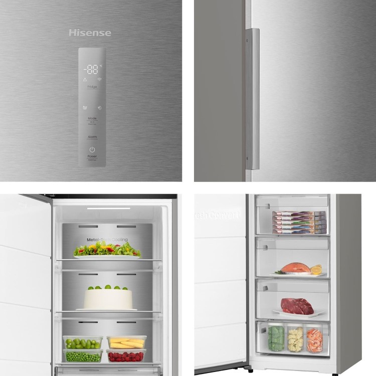 Hisense KitchenFit 312 Litre Tall Freestanding Larder Freezer - Silver