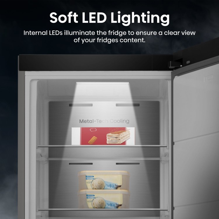 Hisense KitchenFit 312 Litre Tall Freestanding Larder Freezer - Silver