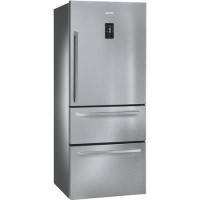 Smeg FT41BXE 74cm Fridge Freezer With 1 Door And 2 Drawers In Stainless Steel And Silver Sides