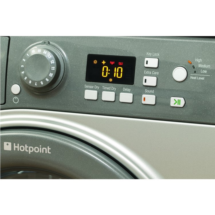 Hotpoint FTCF87BGG 8kg Freestanding Sensor Condenser Tumble Dryer - Graphite