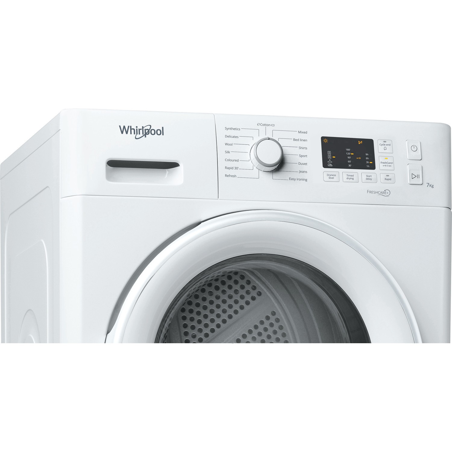 Whirlpool 7kg Freestanding Condenser Tumble Dryer White FTCM107BUK