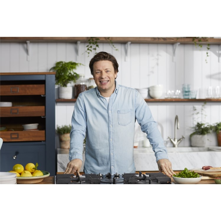 GRADE A1 - Hotpoint FTGHG641DHBK 60cm Four Burner Gas-on-glass Hob - Black