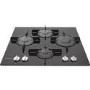Hotpoint 60cm Gas on Glass 4 Burner Gas Hob - Black