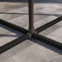 Black Rattan Cube Garden Dining Set - 4 Seater - Parasol Included - Fortrose