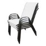 Brown Metal and Cream 4 Seater Garden  Dining Set - Parasol Included