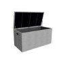 Outdoor Storage Box in Light Grey Rattan with Gas Lift - 125cm x 60cm - Fortrose
