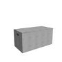 Outdoor Storage Box in Light Grey Rattan with Gas Lift - 125cm x 60cm - Fortrose
