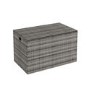 Grey Rattan Outdoor Gas Lift Storage Box - 150cm x 90cm  - Fortrose
