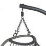 Grey Garden Folding Single Egg Swing Chair with Stand - Como
