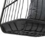 Grey Garden Folding Single Egg Swing Chair with Stand - Como
