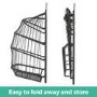 Grey Garden Folding Single Egg Swing Chair with Stand - Como