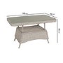 4 Seater Grey Rattan Reclining Garden Sofa Set - Aspen