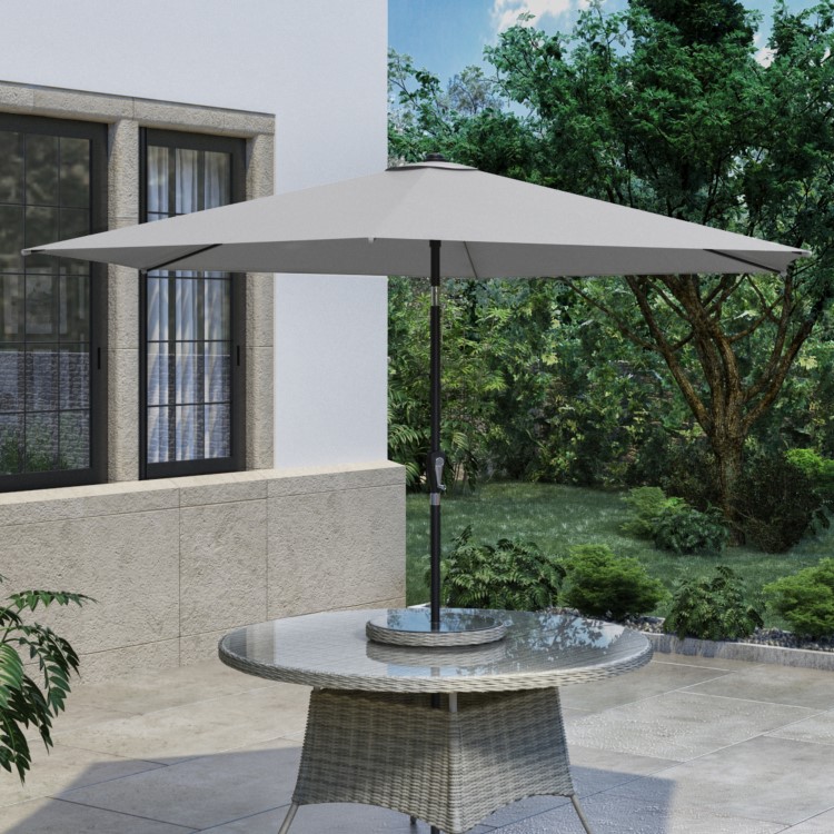 Light Grey Parasol 2.7 x 2.3m 