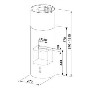 Franke FTU3807IXS77 Tube 37cm Island Hood in Stainless Steel