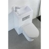 White Cloakroom Suite with D-Shape Toilet