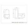 White Cloakroom Suite with D-Shape Toilet