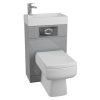 Grey Cloakroom Suite with Square Toilet