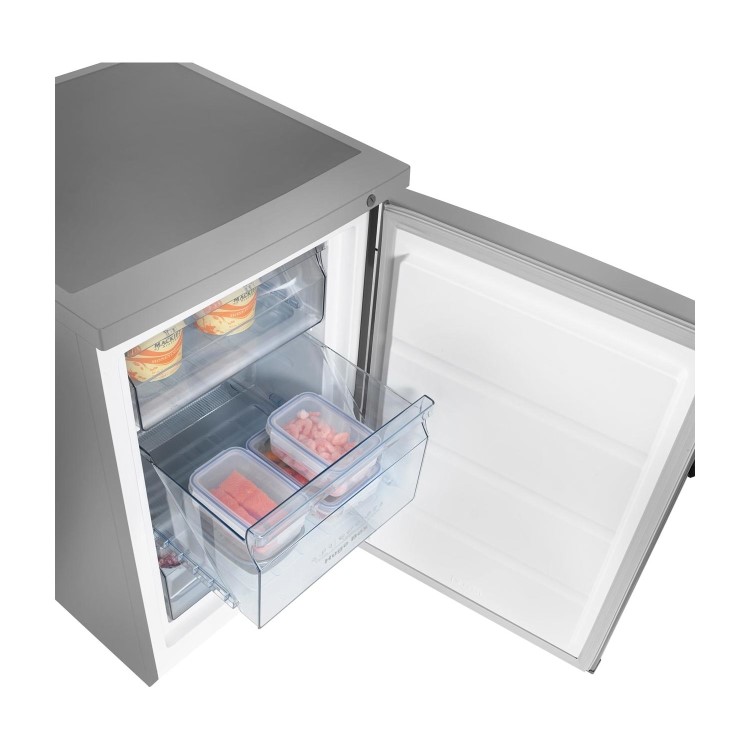 Hisense FV105D4BC21 82 Litre Freestanding Under Counter Freezer Rating 56cm Wide - Stainless Steel