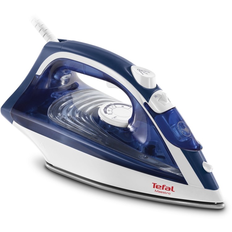 GRADE A1 - Tefal FV1834 Maestro Steam Iron - Blue & White