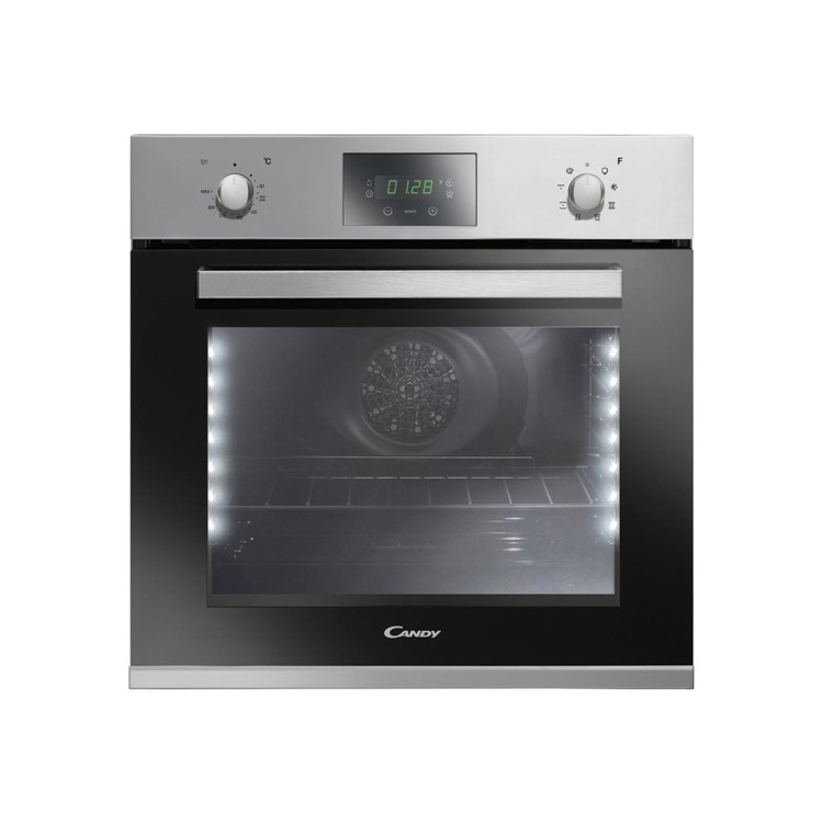 Candy FVPE729/6XDISP Multifunction Electric Built-in Single Oven With U-see LED Lighting Stainless Steel