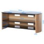 Alphason FW1100-LO/B Finewoods TV Stand for up to 50" TVs - Black 
