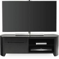 Alphason FW1100CB-BLK Finewoods TV Stand for up to 50" TVs - Black 