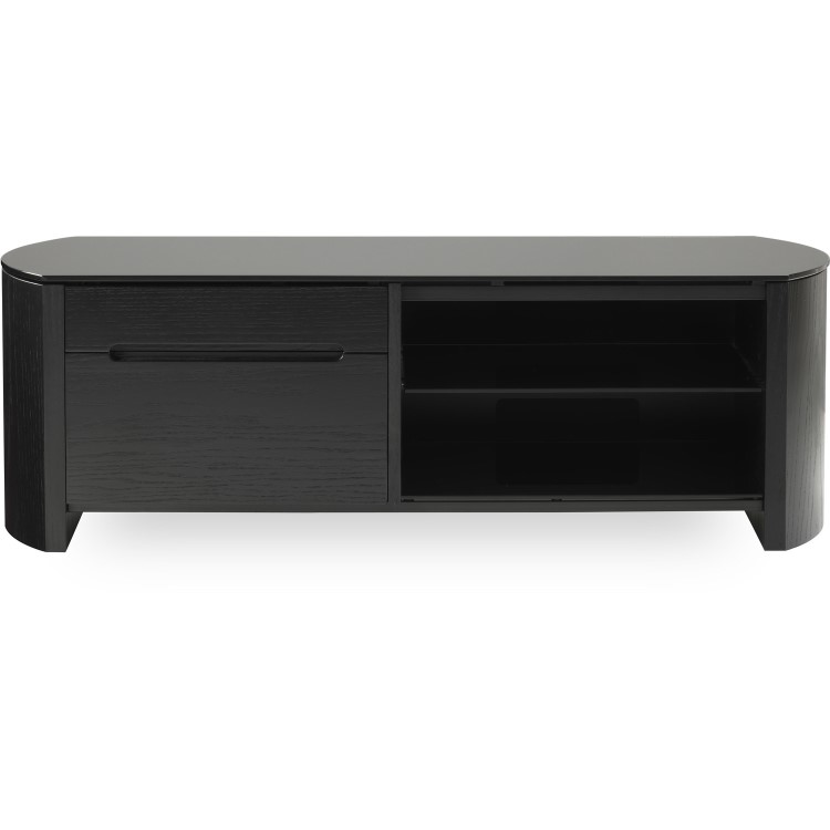 Alphason FW1100CB-BLK Finewoods TV Stand for up to 50" TVs - Black 