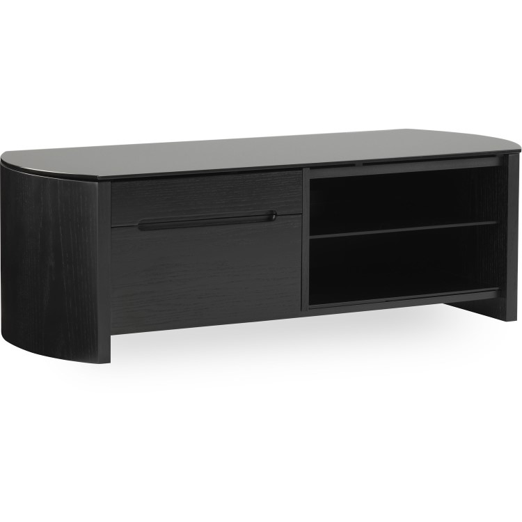 Alphason FW1100CB-BLK Finewoods TV Stand for up to 50" TVs - Black 