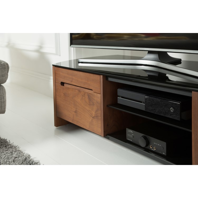 Alphason FW1100CB-BLK Finewoods TV Stand for up to 50" TVs - Black 