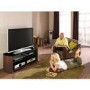 Ex Display - Alphason FW1350-BV/B Finewoods TV Stand for up to 60" TVs - Black/Oak