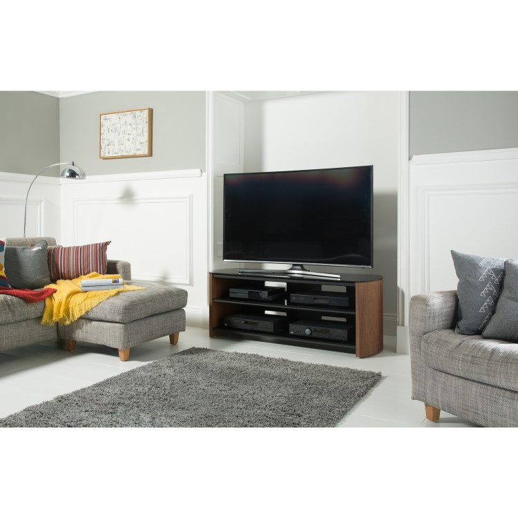 Alphason FW1350-LO/B Finewoods TV Stand for up to 60" TVs - Light Oak