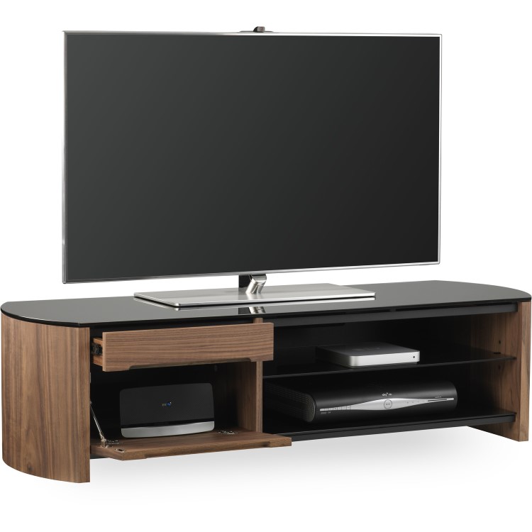 Alphason FW1350CB-W Finewoods TV Stand for up to 60" TVs - Walnut