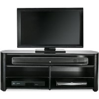 Alphason FW1350SB-BLK Finewoods Soundbar TV Stand for up to 49