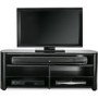 Alphason FW1350SB-BLK Finewoods Soundbar TV Stand for up to 49" TVs - Black/Oak