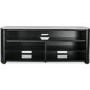 Alphason FW1350SB-BLK Finewoods Soundbar TV Stand for up to 49" TVs - Black/Oak